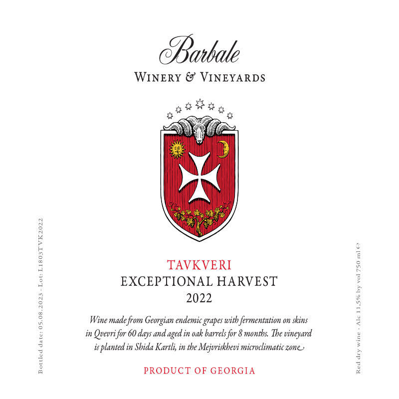 Barbale Tavkveri Exceptional Harvest